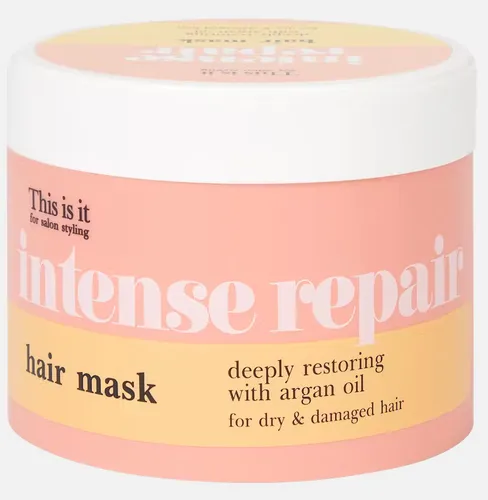 Action This is it, Intense Repair, Deeply Restoring Hair Mask with Argan Oil (Intensywnie regenerująca maska do włosów z olejkiem arganowym)