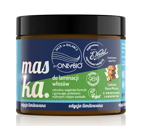 OnlyBio Hair in Balance, Maska do laminacji włosów (różne zapachy) - 2