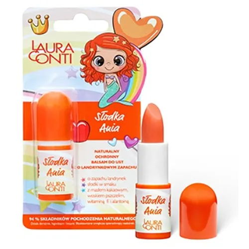 Laura Conti Naturalny ochronny balsam do ust o landrynkowym zapachu `Słodka Ania`