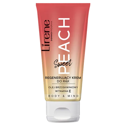 Lirene Dermoprogram Body & Mind, Regenerujący krem do rąk `Sweet Peach`