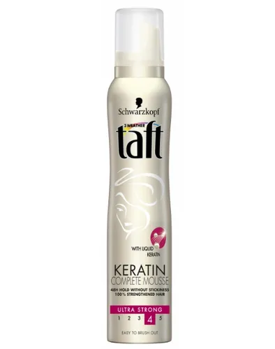 Schwarzkopf Taft Keratin Complete, Supermocna pianka do włosów