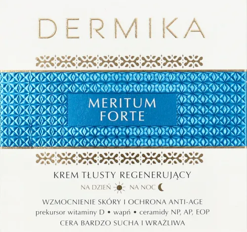 Dermika Meritum Forte, Krem tłusty regenerujący na dzień i na noc (nowa wersja)