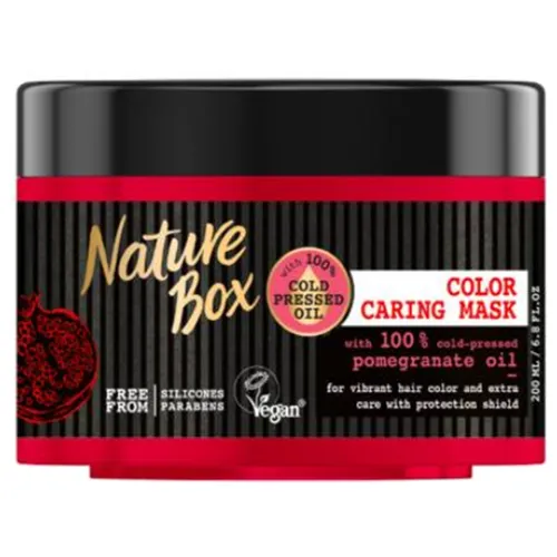 Nature Box Pomegranate Oil, Color Caring Mask (Maska do włosów farbowanych chroniąca kolor)