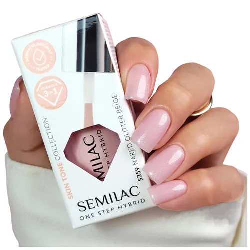 Semilac Skin Tone One Step Hybrid (Lakier hybrydowy do paznokci 3 w 1) - 2