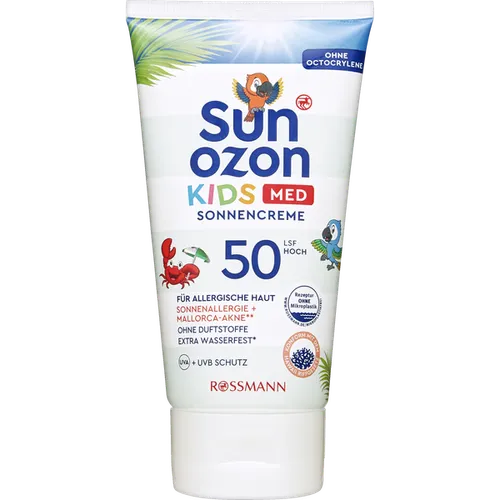 SunOzon Med Kids,  Sonnencreme LSF 50 (Krem przeciwsłoneczny dla dzieci SPF 50 wysoka ochrona)