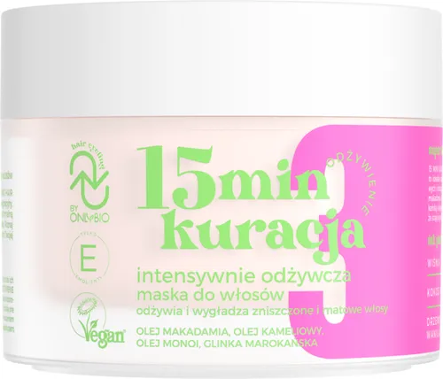 OnlyBio Hair Cycling, 15-minutowa kuracja intensywnie odżywcza maska do włosów