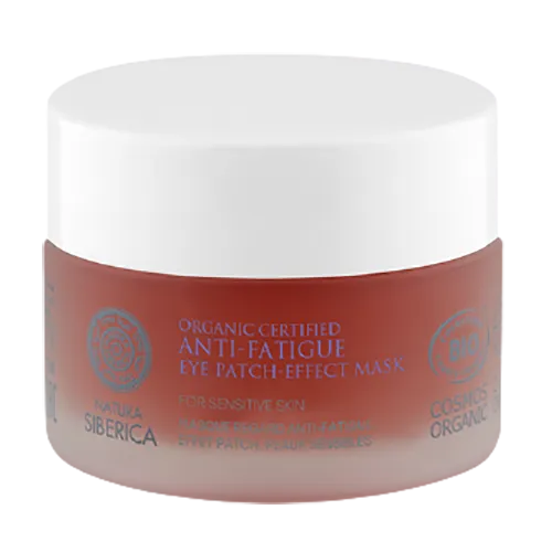 Natura Siberica Organic Certified Eye Patch Effect Mask (Organiczna certyfikowana maska pod oczy niwelująca oznaki zmęczenia do skóry wrażliwej z hydrolatem z różeńca górskiego)