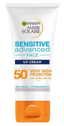 Garnier Ambre Solaire, Sensitive Advanced Face UV Cream SPF 50+ (Krem ochronny do twarzy)