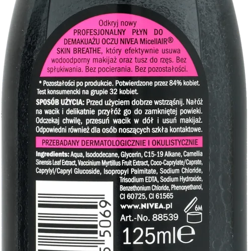 Nivea MicellAIR Skin Breathe, Profesjonalny płyn do demakijażu oczu - 3