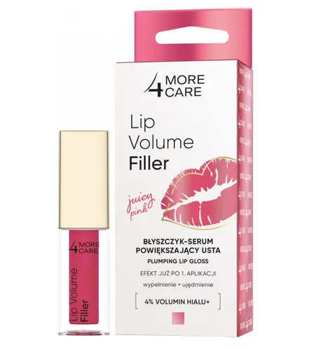 More4Care Lip Volume Filler, Plumping Lip Gloss (Błyszczyk-serum powiększający usta) - 1