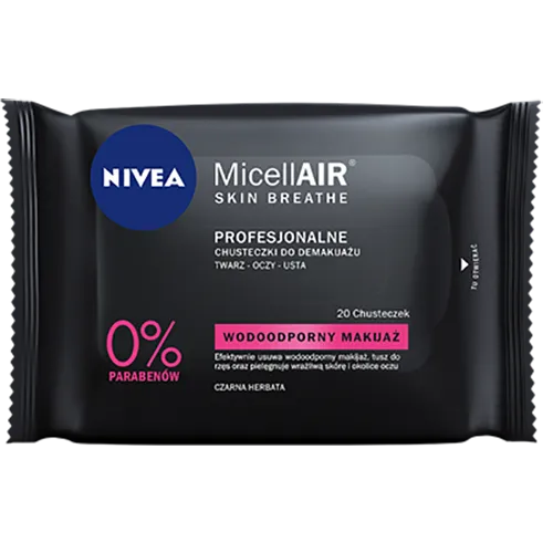 Nivea MicellAIR Skin Breathe, Profesjonalne chusteczki do demakijażu