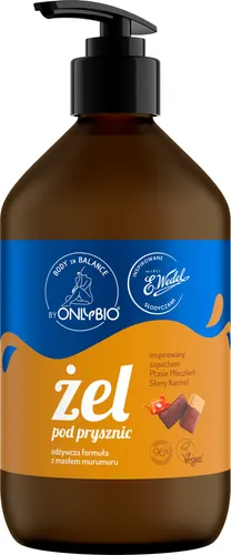 OnlyBio OnlyBio x Wedel, Body In Balance, Ptasie Mleczko Słony Karmel, Żel pod prysznic