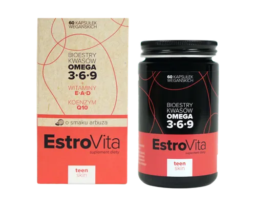 EstroVita Teen Skin, Bioestry kwasów omega dla młodej skóry