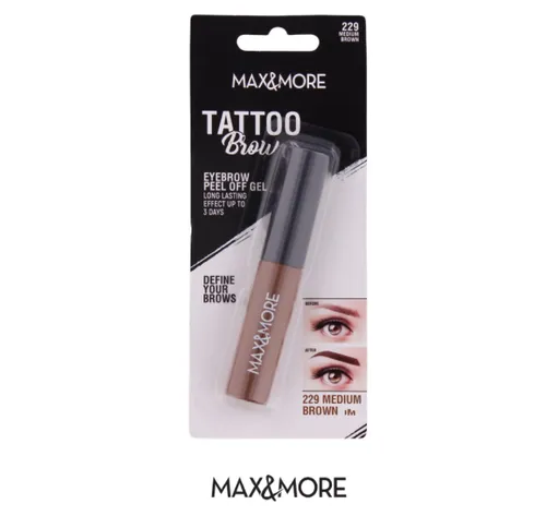 Max & More Tattoo Brow Eyebrow Peel Off Gel (Żel - tatuaż do brwi) - 2