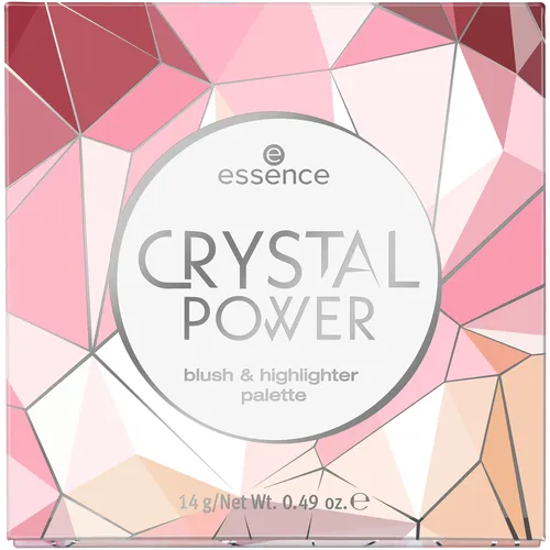 Essence Crystal Power, Blush & Highlighter Palette (Paleta rozświetlaczy do twarzy) - 2