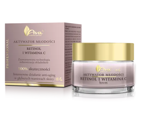 Laboratorium Kosmetyczne AVA Aktywator Młodości, Krem do twarzy `Retinol i witamina C`