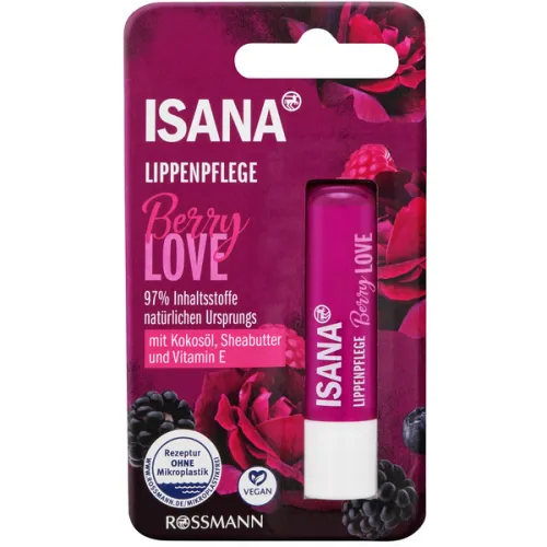 Isana Berry Love, Lippenpflege (Pomadka do ust o zapachu jeżyn i malin) - 1