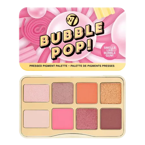 W7 Bubble Pop! Pressed Pigment Palette (Paleta prasowanych pigmentów)