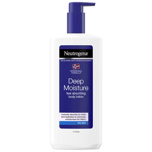 Neutrogena Formuła Norweska, Deep Moisture Body Lotion (Głęboko nawilżająca emulsja do skóry suchej)