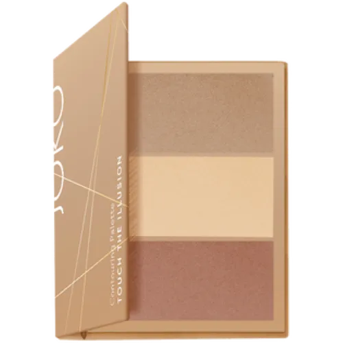 Joko Touch the Illusion, 3 in 1 Cocoa Contouring Palette (Paleta do konturowania twarzy)