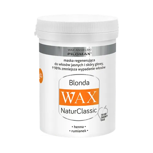 Laboratorium Pilomax Henna Wax, Blonda, Regenerująca maska do włosów jasnych - 1