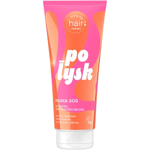 OnlyBio Hair of the Day, Połysk, Maska SOS do każdej porowatości włosa