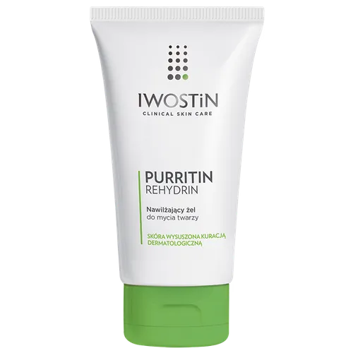Iwostin Purritin Rehydrin, Nawilżający żel do mycia twarzy - 1