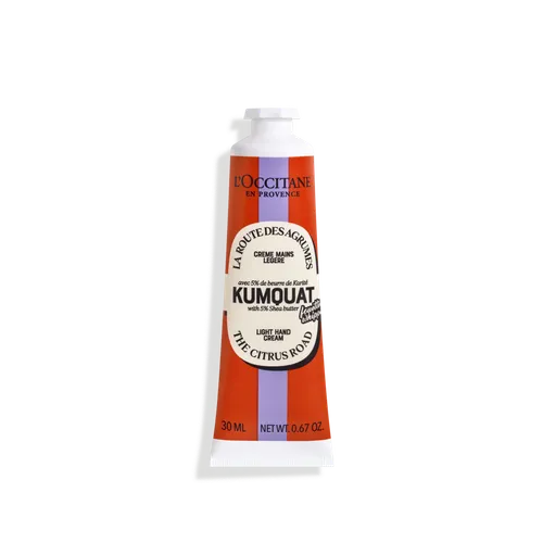 L'Occitane The Citrus Road, Kumquat, Light Hand Cream (Kumkwat, Lekki krem do rąk)