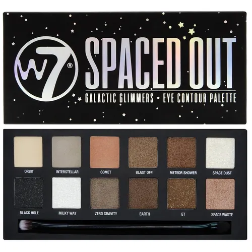 W7 Spaced Out, Galactic Glimmers Eye Contour Palette (Paleta 12 cieni do powiek)