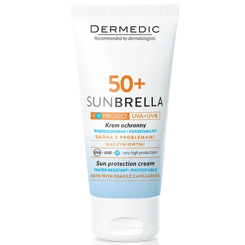 Dermedic Sunbrella, Krem ochronny skóra z problemami naczyniowymi SPF 50+