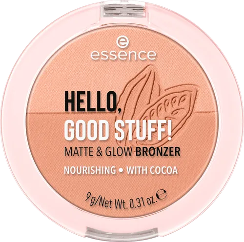 Essence Hello Good Stuff, Matt & Glow Bronzer (Kakaowy puder brązujący)