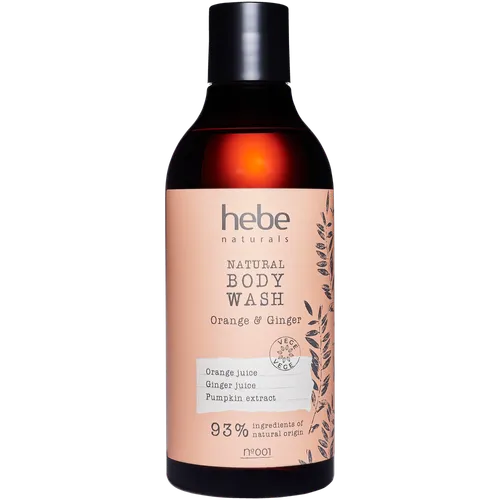 Hebe Naturals, Żel pod prysznic `Pomarańcza & imbir`