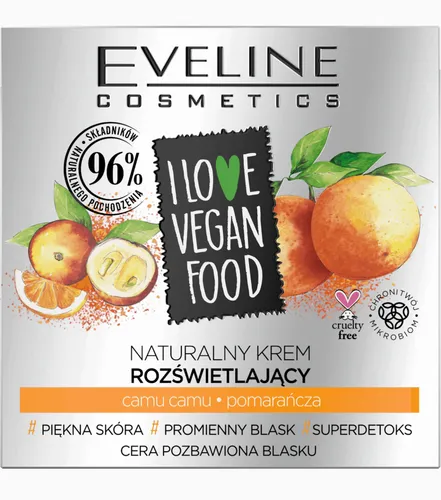 Eveline Cosmetics I Love Vegan Food, Naturalny krem rozświetlający - 2