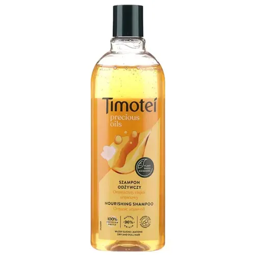 Timotei Precious Oils, Nourishing Shampoo Organic Argan Oil (Drogocenne olejki, Szampon odżywczy `Organiczny olejek arganowy` (nowa wersja)) - 1