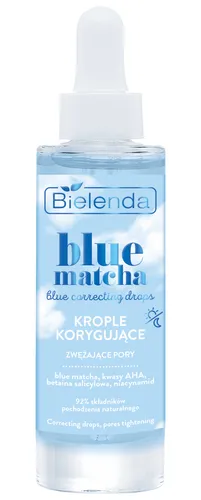 Bielenda Blue Matcha, Blue Correcting Drops (Krople korygujące zwężające pory)