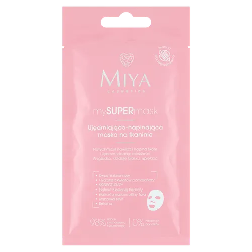 Miya Cosmetics mySUPERmask, Ujędrniająco-napinająca maska na tkaninie