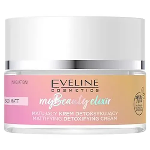 Eveline Cosmetics My Beauty Elixir Peach Matt, Matujący krem detoksykujący