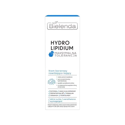 Bielenda Hydro Lipidium Maksymalna Tolerancja, Krem barierowy nawilżająco-kojący