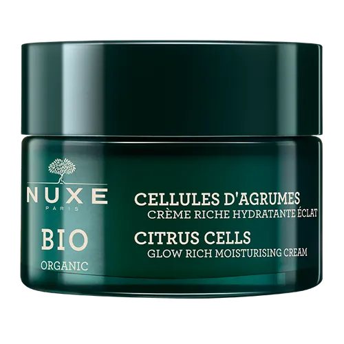 Nuxe Bio Organic, Citrus Cells Glow Rich Moisturising Cream (Rozświetlający krem nawilżający o bogatej konsystencji)