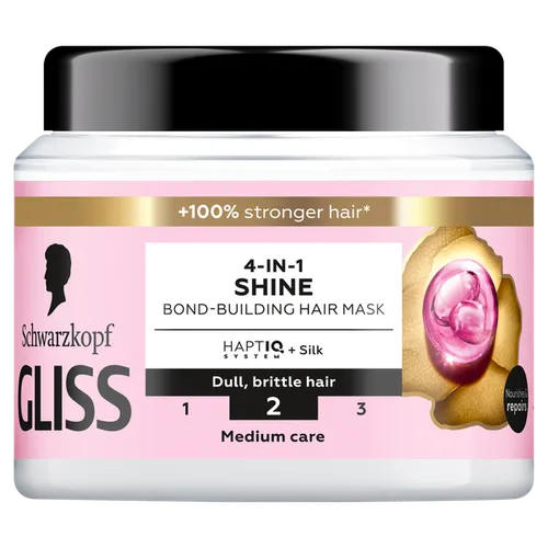 Schwarzkopf Gliss 4-in-1 Shine Bond-Building Hair Mask (Maska do włosów nadająca blask)