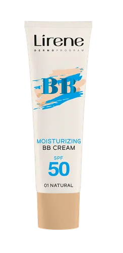 Lirene Dermoprogram Nawilżający krem koloryzujący BB SPF 50 - 1