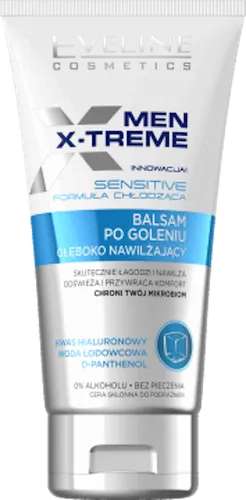 Eveline Cosmetics Men X-treme, Balsam po goleniu głęboko nawilżający chłodzący 0% alkoholu