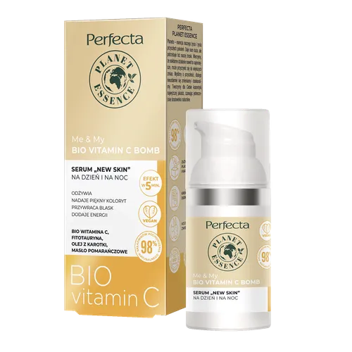 Perfecta Planet Essence, Me & My Bio Vitamin C Bomb, Serum "New Skin" na dzień i na noc