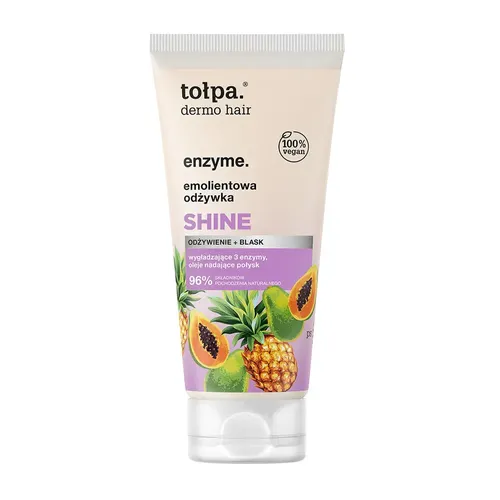 Tołpa Dermo Hair, Enzyme, Emolientowa odżywka `Shine`