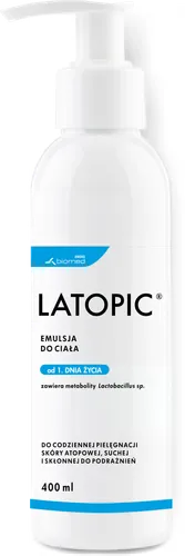 Latopic Emulsja do ciała do skóry atopowej, suchej i skłonnej do podrażnień - 1