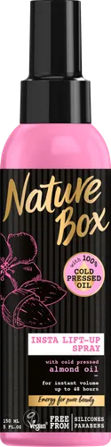 Nature Box Nadający objętości spray z olejem migdałowym