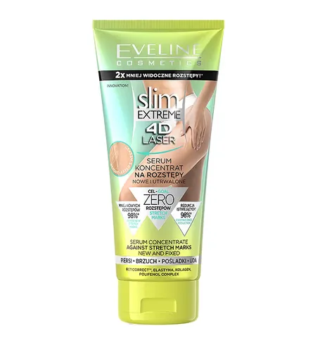 Eveline Cosmetics Slim Extreme 4D Laser, Serum koncentrat na rozstępy nowe i utrwalone