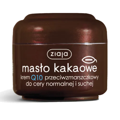Ziaja Masło Kakaowe, Krem Q10 przeciwzmarszczkowy do cery normalnej i suchej (nowa wersja)