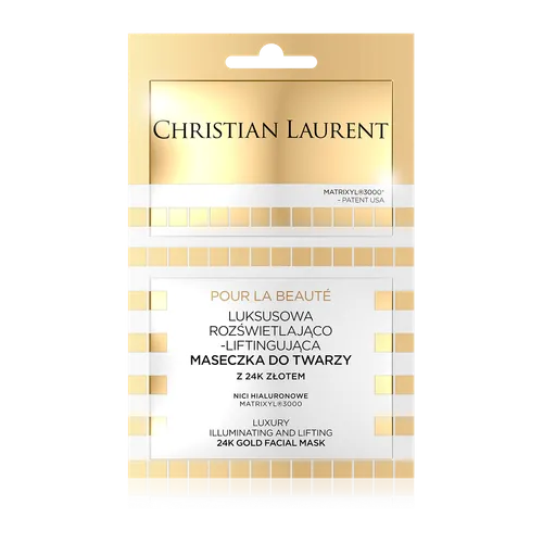 Christian Laurent Pour La Beaute, Luksusowa rozświetlająco – liftingujaca maseczka do twarzy z 24k złotem - 2
