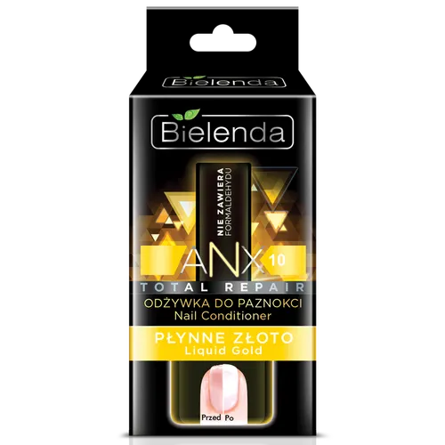 Bielenda ANX 10 Total Repair, Odżywka do paznokci 'Płynne złoto'